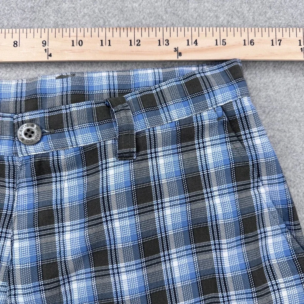 Katin Chino Shorts Mens 32 Blue Plaid Flat Front Surf Skate‎ Casual Huckberry